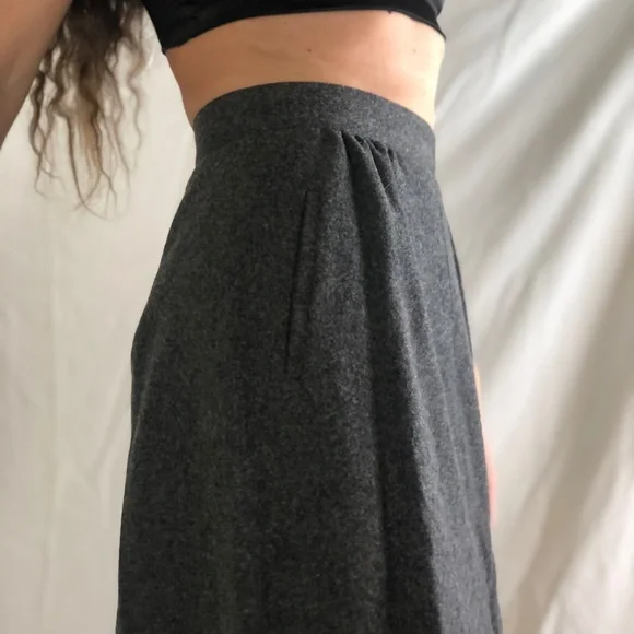 100% wool vintage high waist Skirt - Picture 3 of 10